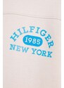 Tommy Hilfiger bluza copii culoarea bej, neted