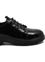 Pantofi dama Pass Collection negri din lac, cu aplicatii cristale OTR430011