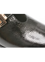Pantofi casual EPICA negri, 583364, din piele naturala lacuita