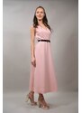 FashionLand ROCHIE LUNGA IN STIL FORMAL CU CUREA IN TALIE BARESSA
