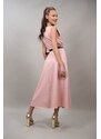 FashionLand ROCHIE LUNGA IN STIL FORMAL CU CUREA IN TALIE BARESSA