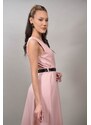 FashionLand ROCHIE LUNGA IN STIL FORMAL CU CUREA IN TALIE BARESSA