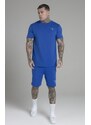 Set SIKSILK Shorts and Tshirt blue