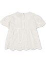 Konges Sløjd bluza de bumbac pentru copii culoarea alb, neted