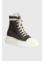 Rick Owens tenisi Woven Shoes Abstract Sneak barbati, culoarea gri, DU01D1840.CBEM9.78811