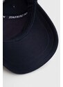 Armani Exchange șapcă de baseball din bumbac culoarea albastru marin, cu imprimeu