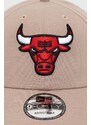 New Era sapca 9Forty Chicago Bulls culoarea bej, cu imprimeu, 60435239