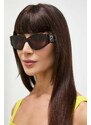 Balenciaga ochelari de soare femei, culoarea maro, BB0324SK
