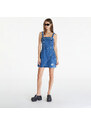 Rochie Calvin Klein Jeans Wrap Bodycon Dress Denim Medium