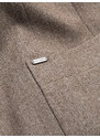 Ombre Sacou elegantă pentru bărbați fără rever - maro deschis V2 OM-BLZB-0124