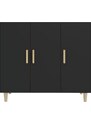 OrlandoKids Servanta, negru, 90x34x80 cm, lemn compozit