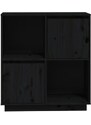 OrlandoKids Servanta, negru, 74x35x80 cm, lemn masiv de pin