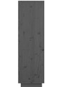 OrlandoKids Dulap inalt, gri, 74x35x117 cm, lemn masiv de pin