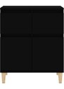 OrlandoKids Servanta, negru, 60x35x70 cm, lemn prelucrat