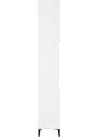 OrlandoKids Dulap de baie, alb, 30x30x190 cm, lemn prelucrat