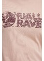 Fjallraven tricou Lush Logo T-shirt femei, culoarea roz, F14600165