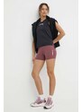 adidas TERREX pantaloni scurti sport Multi femei, culoarea bordo, neted, high waist, IP6872