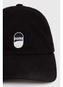 Puma șapcă de baseball din bumbac Downtown Low Curve Cap culoarea negru, cu imprimeu, 025312 25312