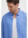 Tommy Hilfiger cămașă de in cu guler button-down, regular, MW0MW34602