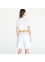Tricou pentru femei Calvin Klein Jeans Premium Monologo Cropped T-Shirt White