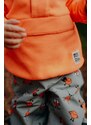 Jack Wolfskin bluza copii SMILEYWORLD MIDLAYER culoarea portocaliu, neted