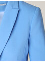 Willsoor Sacou formal pentru femei, albastru deschis, cu buton 16787