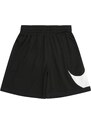 NIKE Pantaloni sport 'SWOOSH' negru / alb