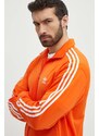 adidas Originals bluza barbati, culoarea portocaliu, cu imprimeu, IR9902
