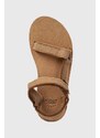 Teva sandale Midform Universal Canvas femei, culoarea maro, cu platforma, 1127570
