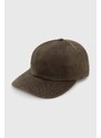 Filson șapcă de baseball din bumbac Oil Tin Low Profile Logge culoarea verde, neted, FMACC0145