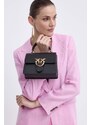 Pinko poșetă de piele culoarea negru, 100071 A0F1