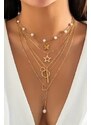 Fashion Jewelry Set coliere cu pandantiv, auriu, dama