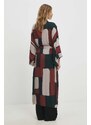 Answear Lab kimono culoarea bordo, oversize, modelator