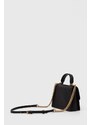 Pinko poșetă de piele culoarea negru, 100071 A0F1