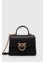 Pinko poșetă de piele culoarea negru, 100071 A0F1