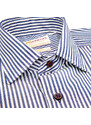 JERMYN'S Camasa slim office barbati in dungi bleumarin Luxury Slim Fit EASY IRON (Marime: L)