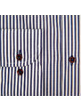 JERMYN'S Camasa slim office barbati in dungi bleumarin Luxury Slim Fit EASY IRON (Marime: L)