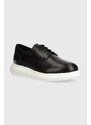 Karl Lagerfeld pantofi de piele GRANBY barbati, culoarea negru, KL22330
