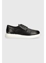Karl Lagerfeld pantofi de piele GRANBY barbati, culoarea negru, KL22330