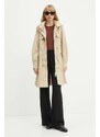 Guess geaca NATASHA femei, culoarea bej, de tranzitie, W4YL24 WGAW2