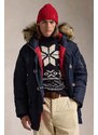 Polo Ralph Lauren geacă de puf barbati, culoarea albastru marin, de iarna, 710949233