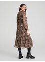 Sinsay - Rochie cu motiv animal - bej