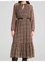 Sinsay - Rochie cu motiv animal - bej