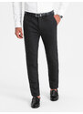 Ombre Pantaloni chino clasici pentru bărbați cu textură fină - negru V5 OM-PACP-0188