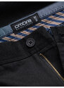 Ombre Pantaloni chino clasici pentru bărbați cu textură fină - negru V5 OM-PACP-0188
