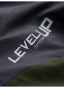 Ombre Tricou tricolor din bumbac pentru bărbați cu logo - grafit/olive V9 S1747