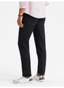 Ombre Pantaloni clasici din denim pentru bărbați REGULAR FIT - negru V2 OM-PADP-0152