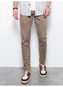 Ombre Pantaloni chino barbati - bej inchis P1059