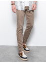 Ombre Pantaloni chino barbati - bej inchis P1059