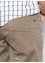Ombre Pantaloni chino barbati - bej inchis P1059